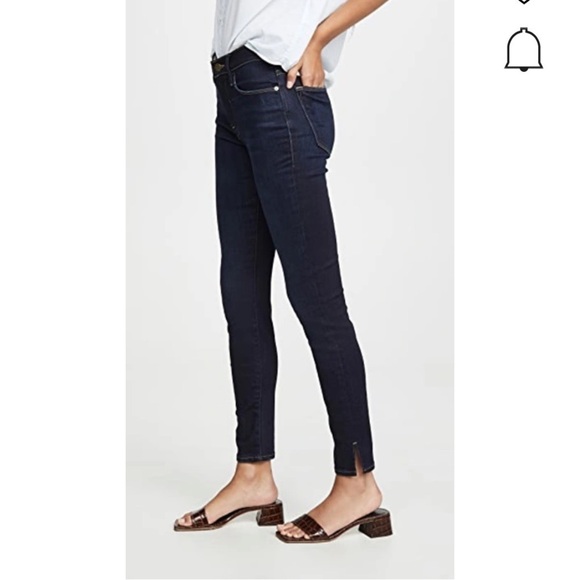 FRAME Le High Skinny Split Hem Jeans In Copa size 27 - Picture 1 of 10